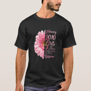Camiseta Mulheres Fevereiro Meninas 2010 12 Aniversário 12
