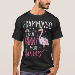 Camiseta Mulheres Flamingo Grammingo como um Flo de Grammy
