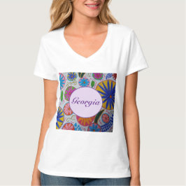 Camiseta Mulheres Florais Modernas