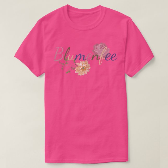 Camiseta Mulheres Flores Fada Flower Compro Vendedor Flor (Frente do Design)