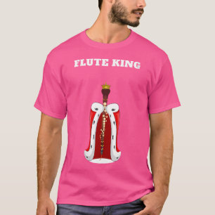 Camiseta Mulheres Flute King Boys Flute Tshirt Mens Flute