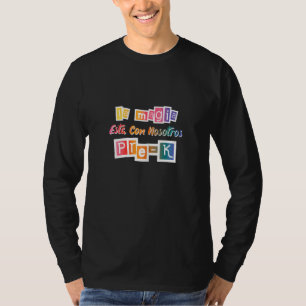Camiseta Mulheres Fofo La Magia Pré K Professora Espanhola