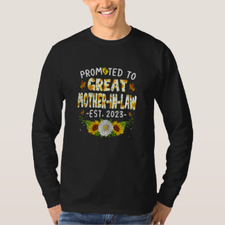 Camiseta Mulheres Fofo Promovido A Grande Sogra Em 2023 N