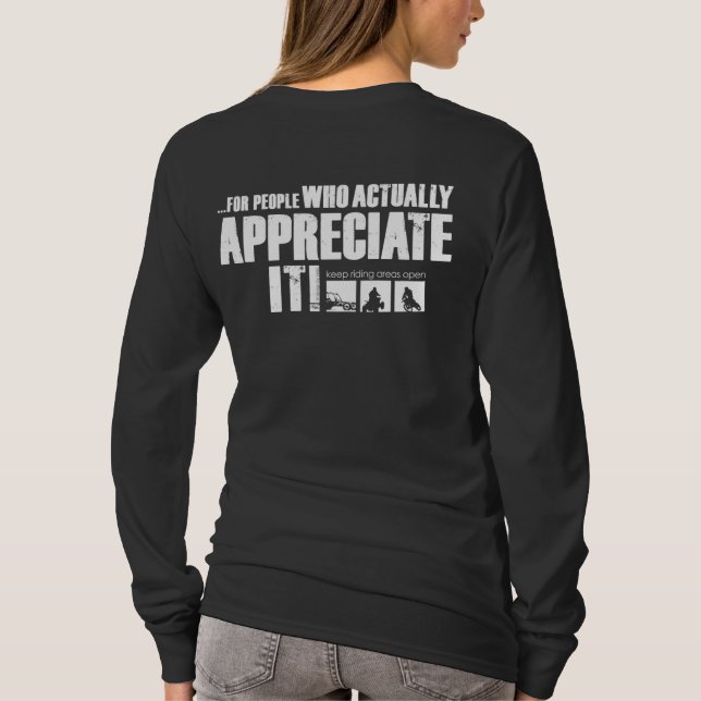 Camiseta Mulheres fora de estrada - parte dianteira & parte (Verso)