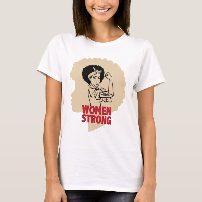 Camiseta Mulheres fortes (Frente)