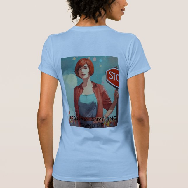 Camiseta "Mulheres Fortes, Mundo Forte" (Verso)