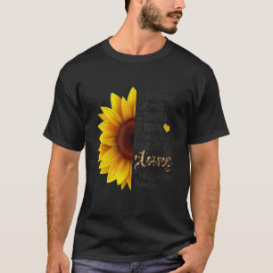 Camiseta Mulheres fortes que caminham através do girassol