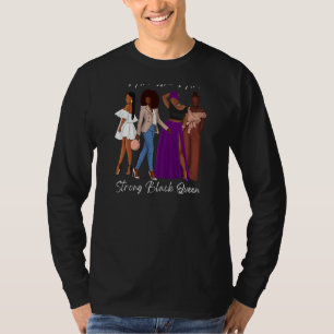 Camiseta Mulheres Fortes Queens Negros Ditos Inspiracionais