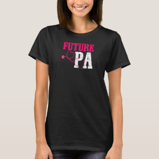 Camiseta Mulheres Futura Pa Médico Assistente Pa Escola Gra