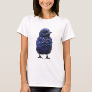 Camiseta Mulheres Galácticas Iridescentes Galáxia Plumagem