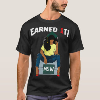 Camiseta Mulheres Ganharam Mestre De Trabalho Social MSW Bl