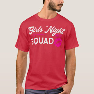 Camiseta Mulheres garotas da festa noturna de esquadrão sen