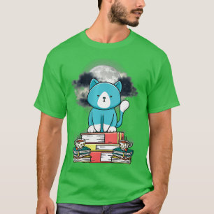 Camiseta Mulheres Gatinhas Gatinhas Gatinhas Bebendo Tea Le