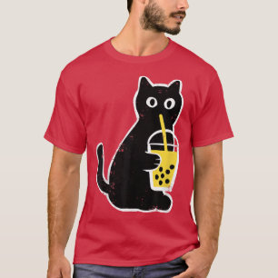 Camiseta Mulheres Gato Boba Engraçado Animação Japonesa Bol