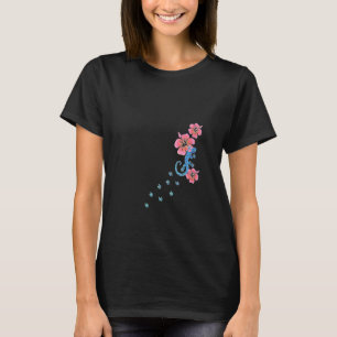 Camiseta Mulheres Gecko Lucky Charm Lizard Salamander Aloha
