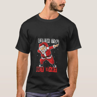 Camiseta Mulheres GEILER TYP MIT Bart Papai Noel barba V Ne