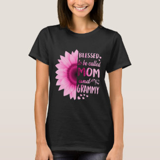 Camiseta Mulheres Girassol Abençoada Por Ser Chamado Mãe E