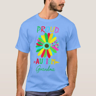Camiseta Mulheres Girassol Orgulho autismo vovó Autismo Aut