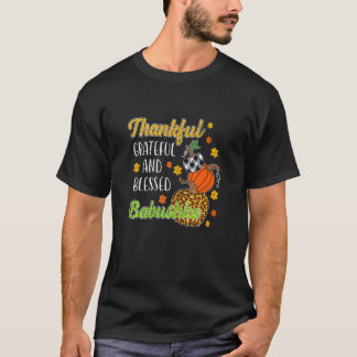 Camiseta Mulheres Graças Graças A Deus Babushka Autumn F