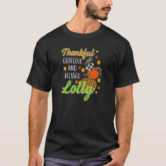 Camiseta Mulheres Graças Graças Feliz Abençoada queda do ou