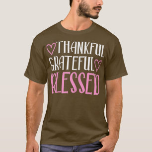 Camiseta Mulheres Graças Graças Feliz Obrigado de outono do