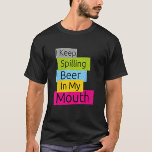 Camiseta Mulheres Gráficas Cuta Colorida Eu Continuo Escrev