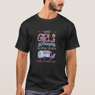 Camiseta Mulheres Gráficas Engraçadas Acampamento RV Alguma