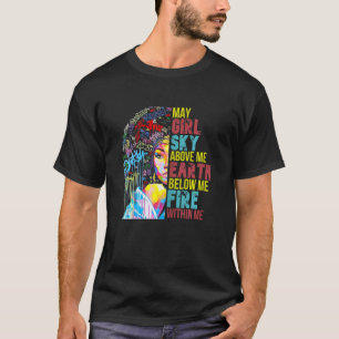 Camiseta Mulheres Grafitti May Girl African American Black