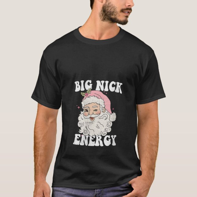 Camiseta Mulheres Grande Nick Energy Engraçados Papais noei (Frente)