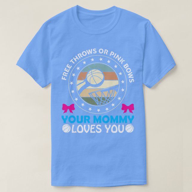 Camiseta Mulheres grátis ou Arcos cor-de-rosa Mamães te ado (Frente do Design)