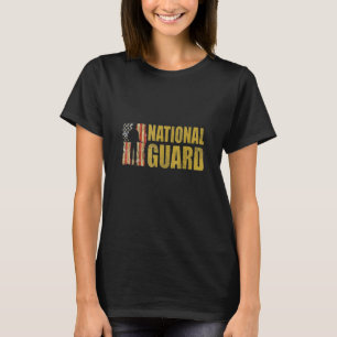 Camiseta Mulheres Guarda Nacional Bandeira Americana Orgulh