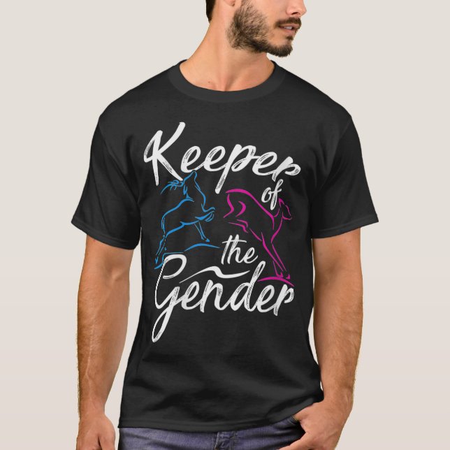 Camiseta Mulheres Guardiãs do Sexo Reveal Buck ou Doe Par (Frente)