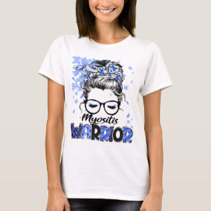 Camiseta Mulheres Guerreiras da Miosite Sobrevivente Menina