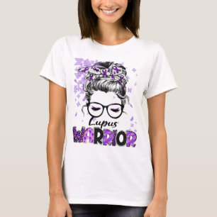 Camiseta Mulheres Guerreiras do Lúpus Sobrevivente Menina