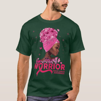Camiseta Mulheres Guerreiros do Cancer Materno Fita Rosa Fi