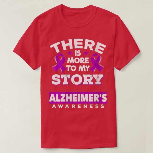Camiseta Mulheres Há Mais Na Minha História Alzheimer Survi (Frente do Design)