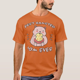 Camiseta Mulheres Hamster Dizendo Melhor Hamster Mamãe Bisc