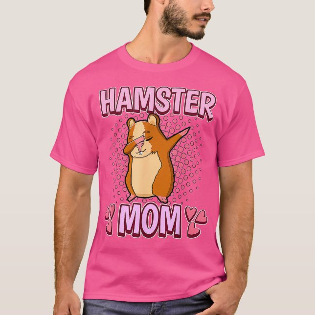Camiseta Mulheres Hamster Mãe Mamãe Hamster (Frente)