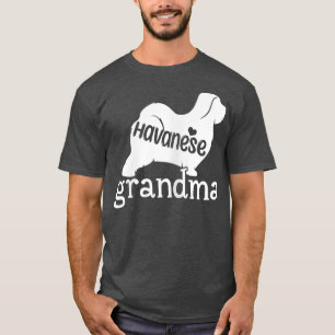 Camiseta Mulheres Havanesas Avó Oferece Dog Cute Havanese L