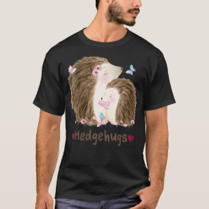 Camiseta Mulheres Hedgehugs Encantado Cute Hedgehugs Kawaii