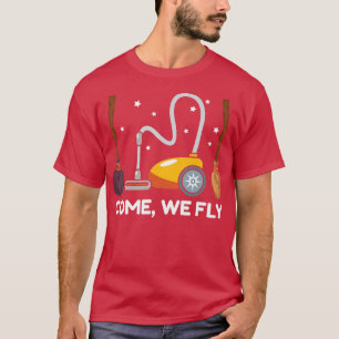 Camiseta Mulheres homens assustados assustadores Derramando