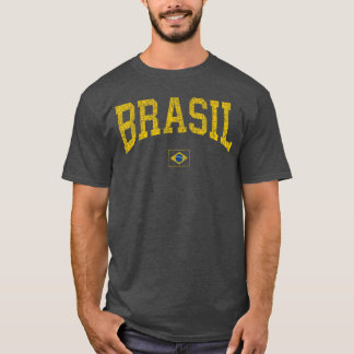 Camiseta Mulheres Homens Brasil Bandeira Brasileira Verde a