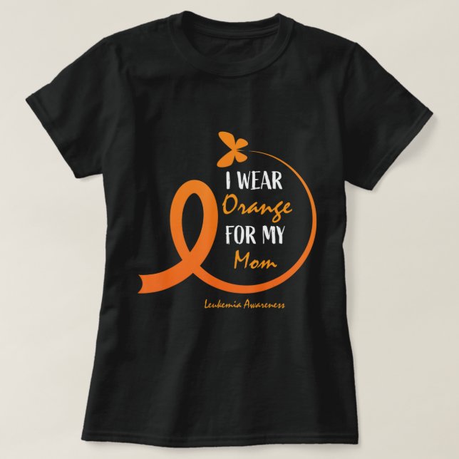 Camiseta Mulheres Homens Crianças Eu Visto Laranja Para Min (Frente do Design)