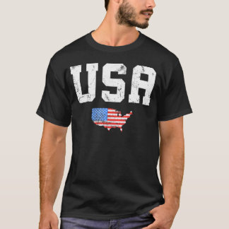 Camiseta Mulheres Homens Dos Eua Bandeira Patriótica Americ
