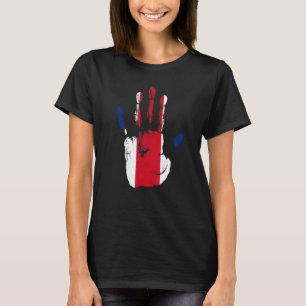 Camiseta Mulheres Homens na Costa Rica Homens na Bandeira C