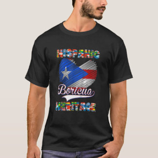 Camiseta Mulheres Homens Patrimônio Nacional Hispânico Mês 