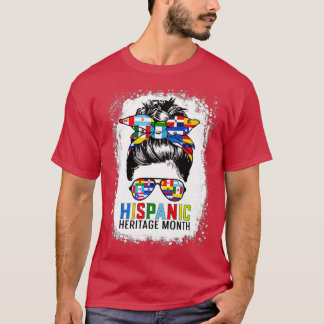 Camiseta Mulheres Homens Patrimônio Nacional Hispânico Mês