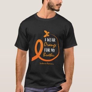 Camiseta Mulheres Homens Que Visto Laranja Para Meu Irmão L