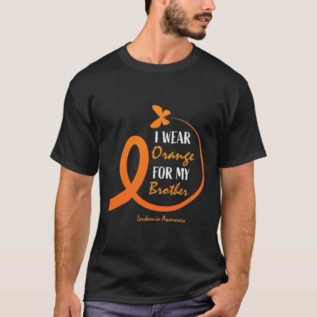 Camiseta Mulheres Homens Que Visto Laranja Para Meu Irmão L (Frente)