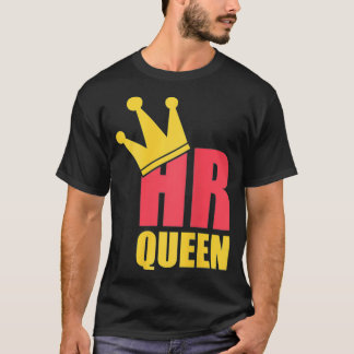 Camiseta Mulheres HR Recursos Humanos rainha Emprego, empre